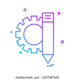 Gear icon design vector 