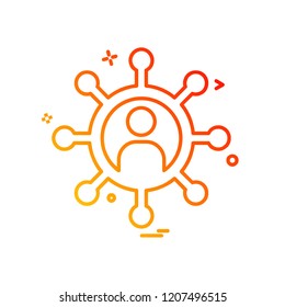 Gear icon design vector