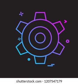 Gear icon design vector