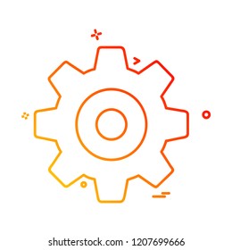 Gear icon design vector