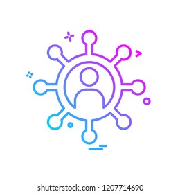 Gear icon design vector