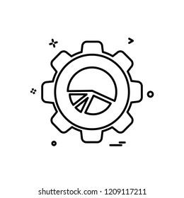 Gear icon design vector