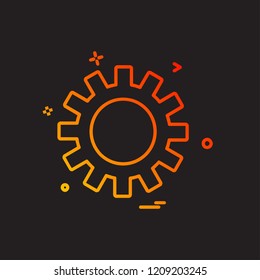 Gear icon design vector