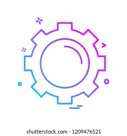 Gear icon design vector 
