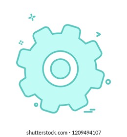 Gear icon design vector 