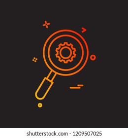 Gear icon design vector