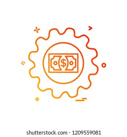 Gear icon design vector