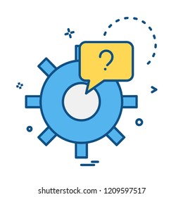 Gear icon design vector