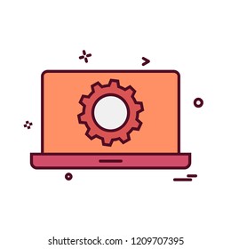 Gear icon design vector