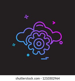 Gear icon design vector