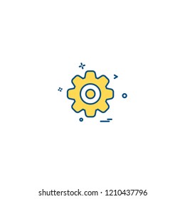 Gear icon design vector 