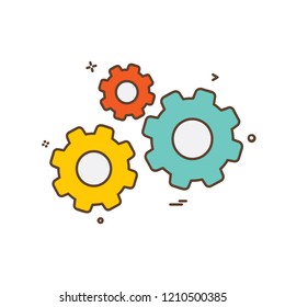 Gear icon design vector