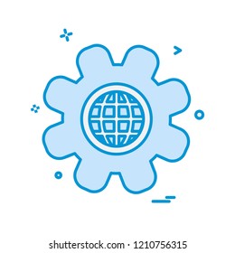 Gear icon design vector