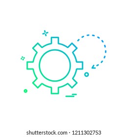 Gear icon design vector