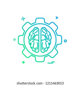 Gear icon design vector