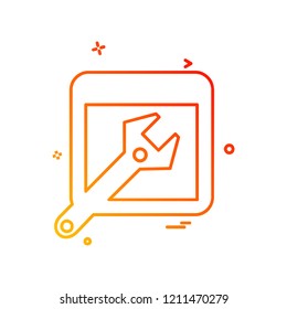 Gear icon design vector