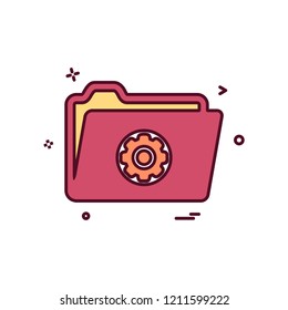 Gear icon design vector