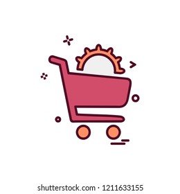 Gear icon design vector