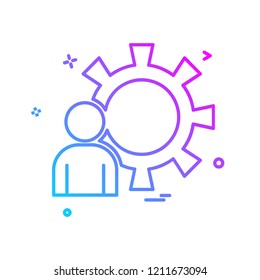 Gear icon design vector