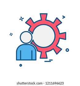 Gear icon design vector