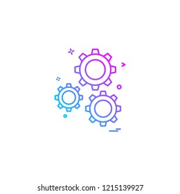 Gear icon design vector