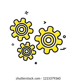 Gear icon design vector