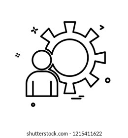 Gear icon design vector