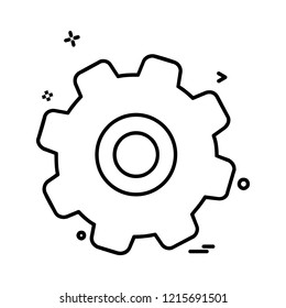 Gear icon design vector 