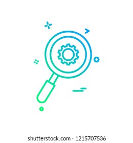 Gear icon design vector