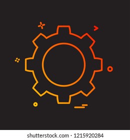 Gear icon design vector