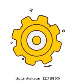 Gear icon design vector