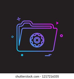 Gear icon design vector