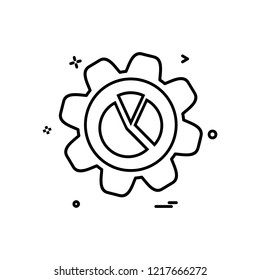 Gear icon design vector