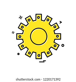 Gear icon design vector