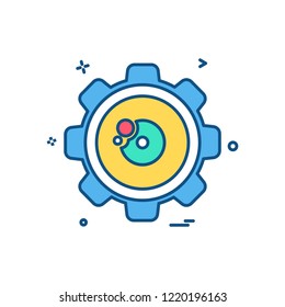 Gear icon design vector