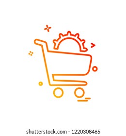 Gear icon design vector