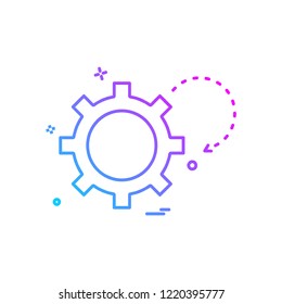 Gear icon design vector