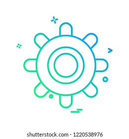 Gear icon design vector 