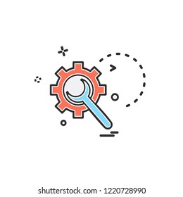 Gear icon design vector