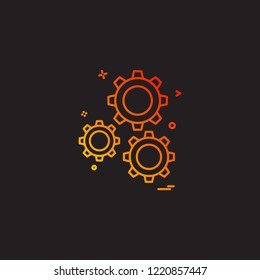 Gear icon design vector