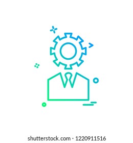 Gear icon design vector