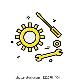 Gear icon design vector