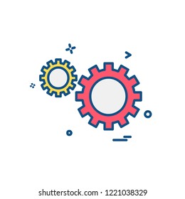 Gear icon design vector