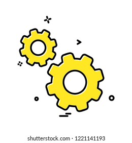 Gear icon design vector 