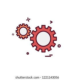 Gear icon design vector