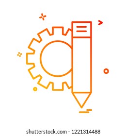 Gear icon design vector 