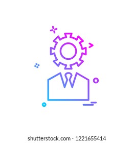 Gear icon design vector