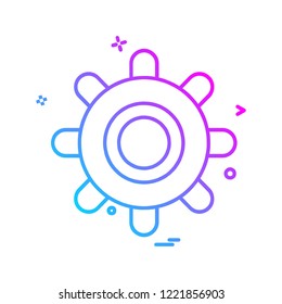 Gear icon design vector 