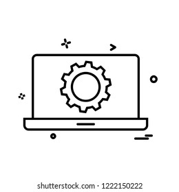 Gear icon design vector