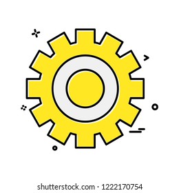 Gear icon design vector